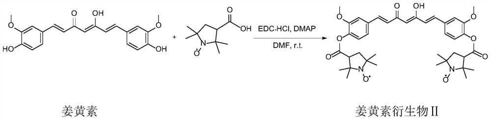 Curcumin derivative with high photosensitive bactericidal activity, preparation method and photodynamic sterilization and fresh-keeping method for fresh shrimps