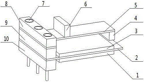 Cantilever lever piezoelectric generating component