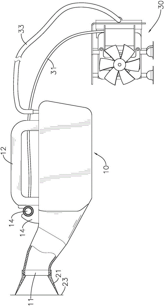 Handheld type defecating-assisting device