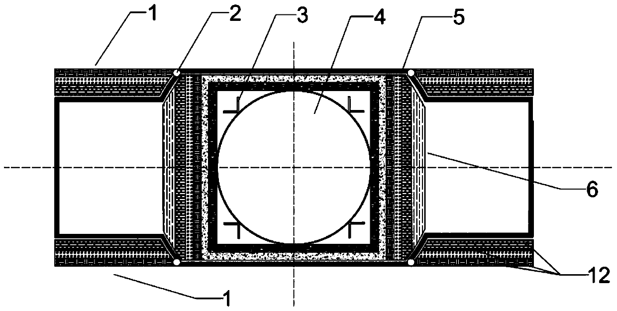 Novel container radiation protection device with variable shielding layers