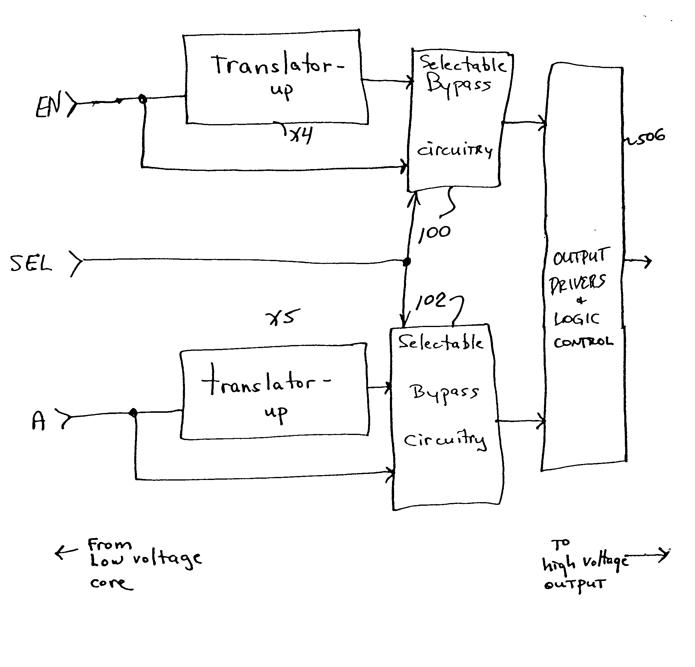 Coms buffer having higher and lower voltage operation
