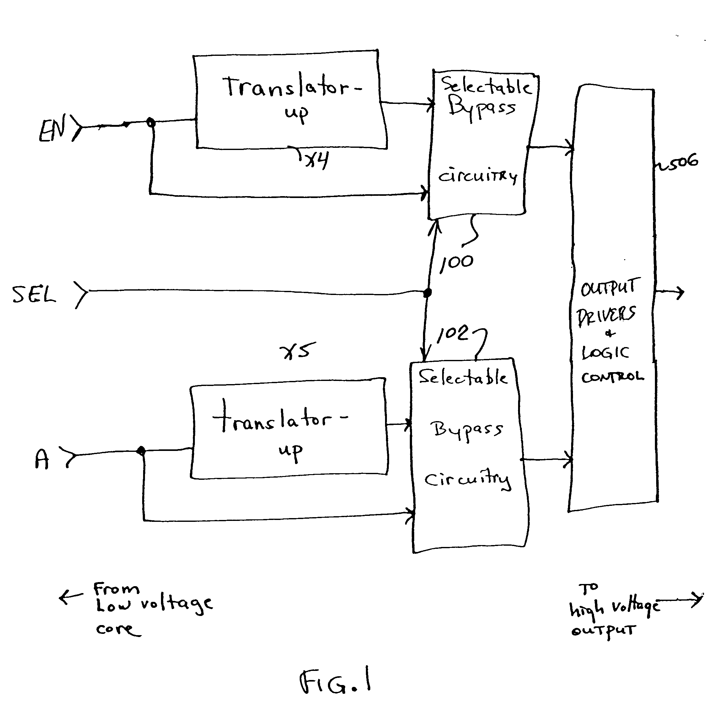 Coms buffer having higher and lower voltage operation
