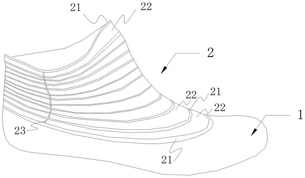 Weft-knitted single-sided and double-sided socks and shoes and production methods thereof
