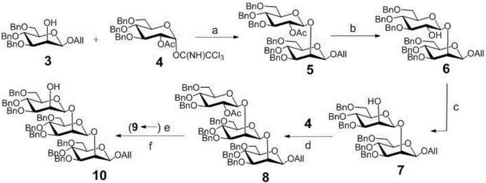 Beta-1,2-D-oligomeric mannoprotein conjugates and preparation method and application thereof