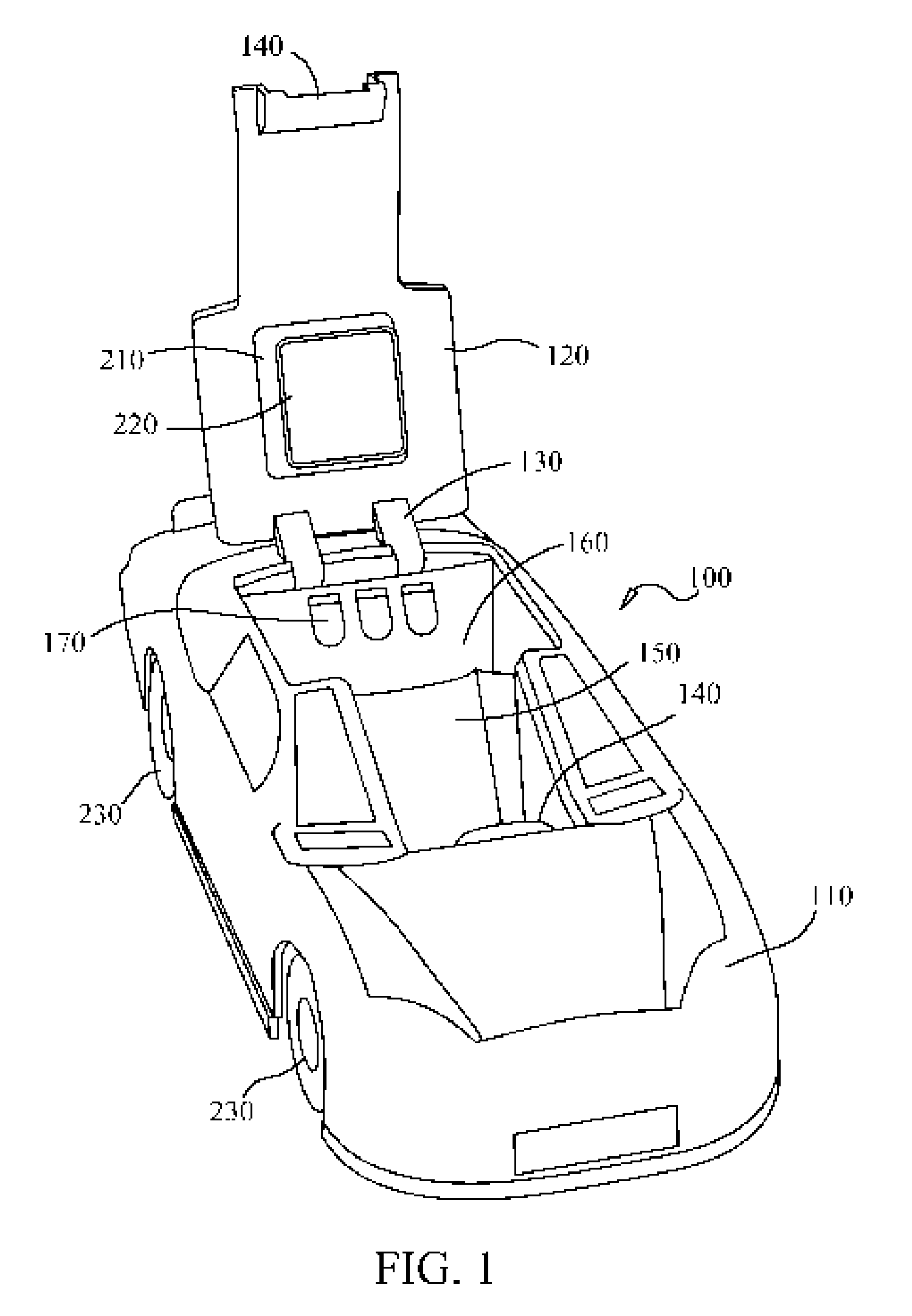 Electronic device display apparatus