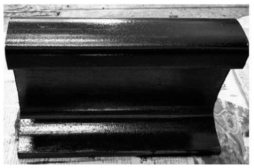 Water-based transparent corrosion-resistant coating steel rail and preparation method thereof