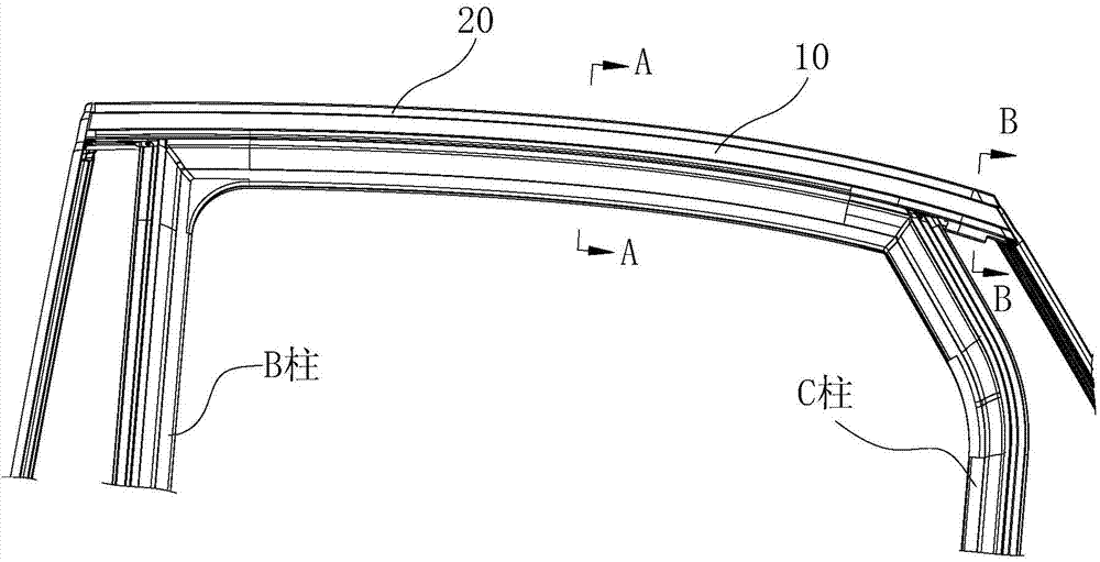 Connection Structure For Bright Automobile Decoration Strip And Window Glass Guide Groove