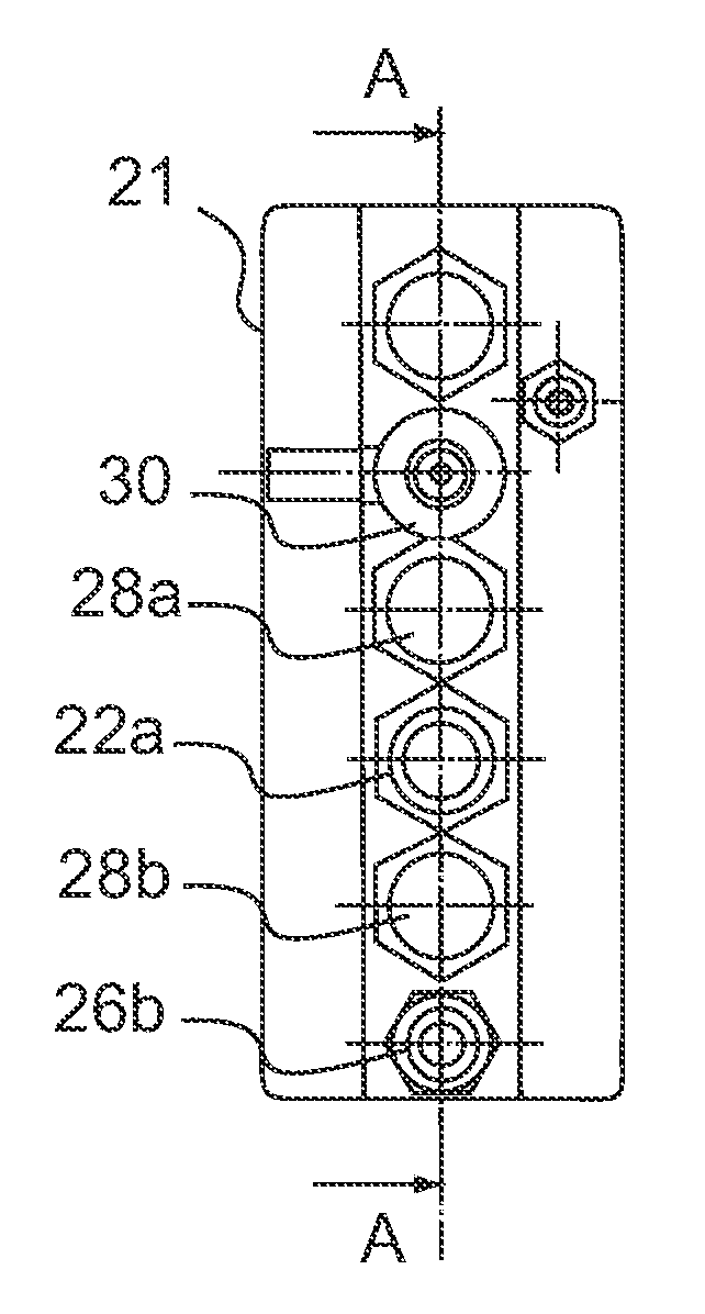 Delivery head for a fuel cell