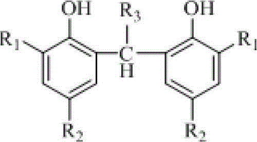 Alkylene bialkylphenol compound and preparation method thereof