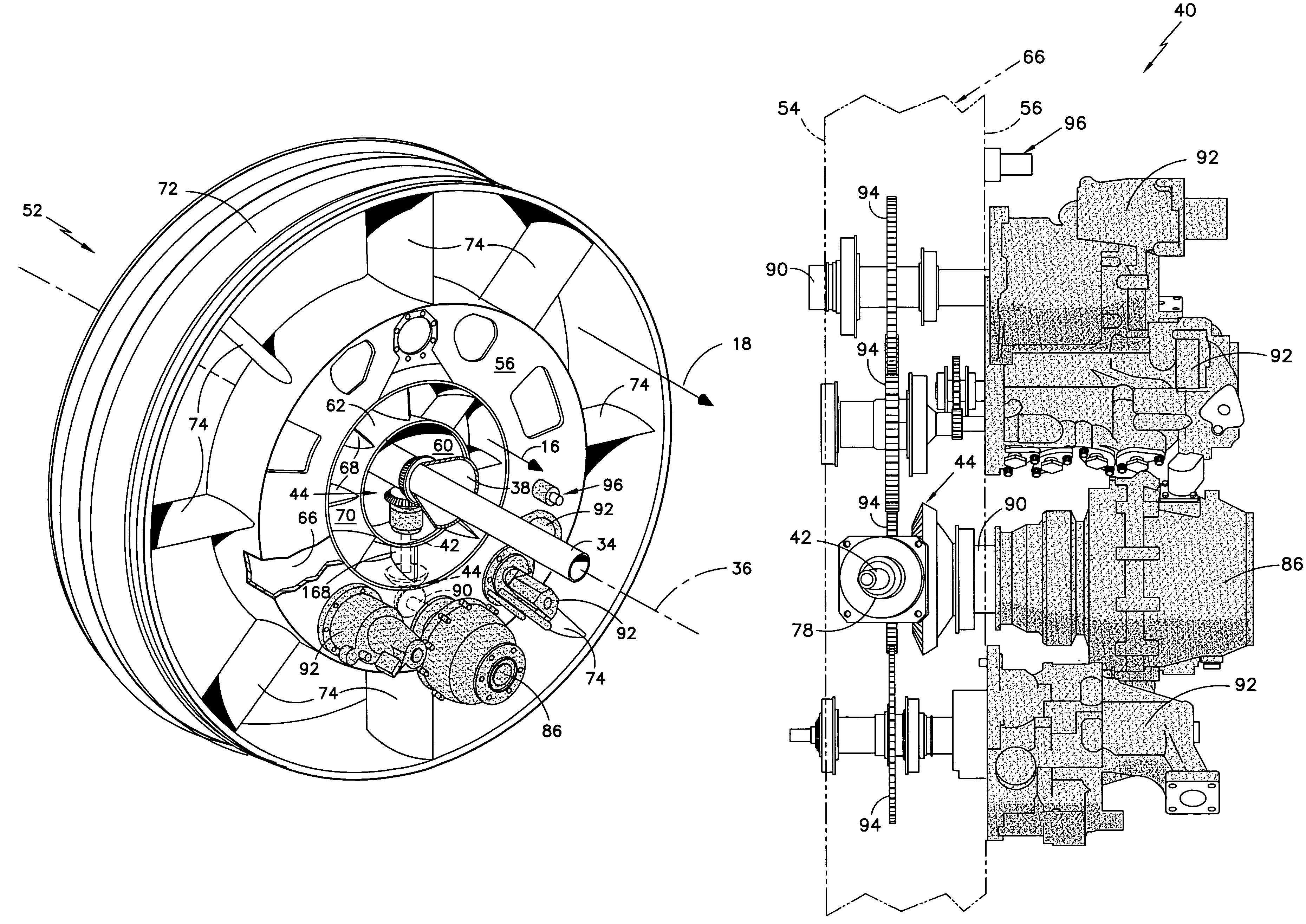Accessory gearbox