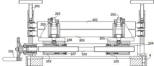 Centering and guiding device for steel strip processing