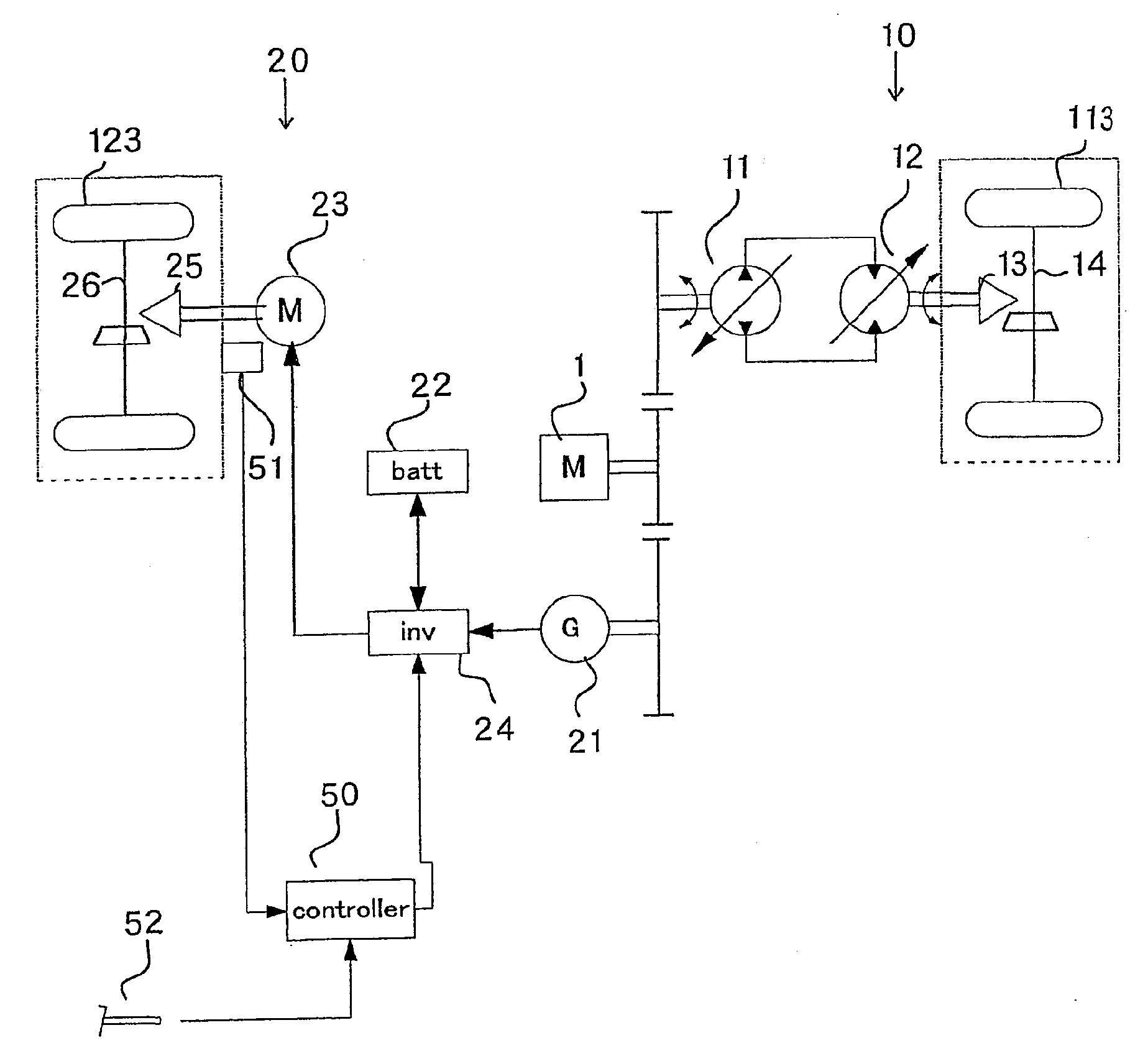 Travel Drive System for Work Vehicle, Work Vehicle, and Travel Drive Method