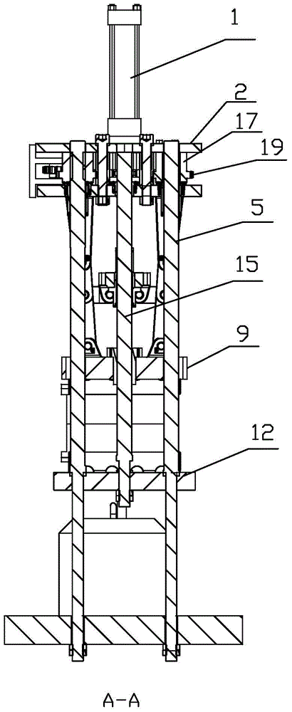 Method for manufacturing metal parts and low-pressure casting and forging machine for realizing the method