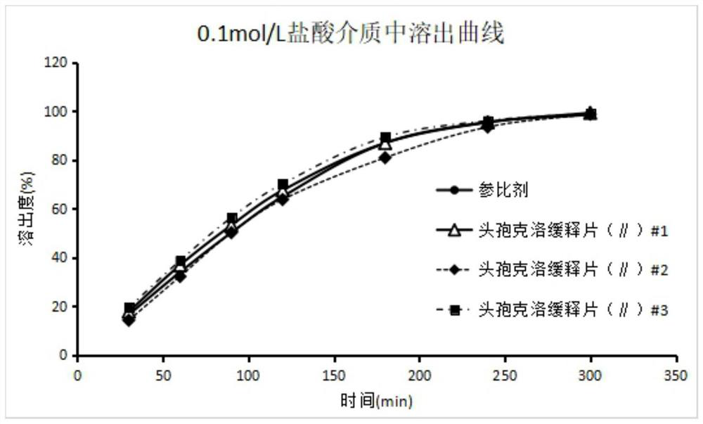 A kind of cefaclor sustained-release composition and preparation method thereof