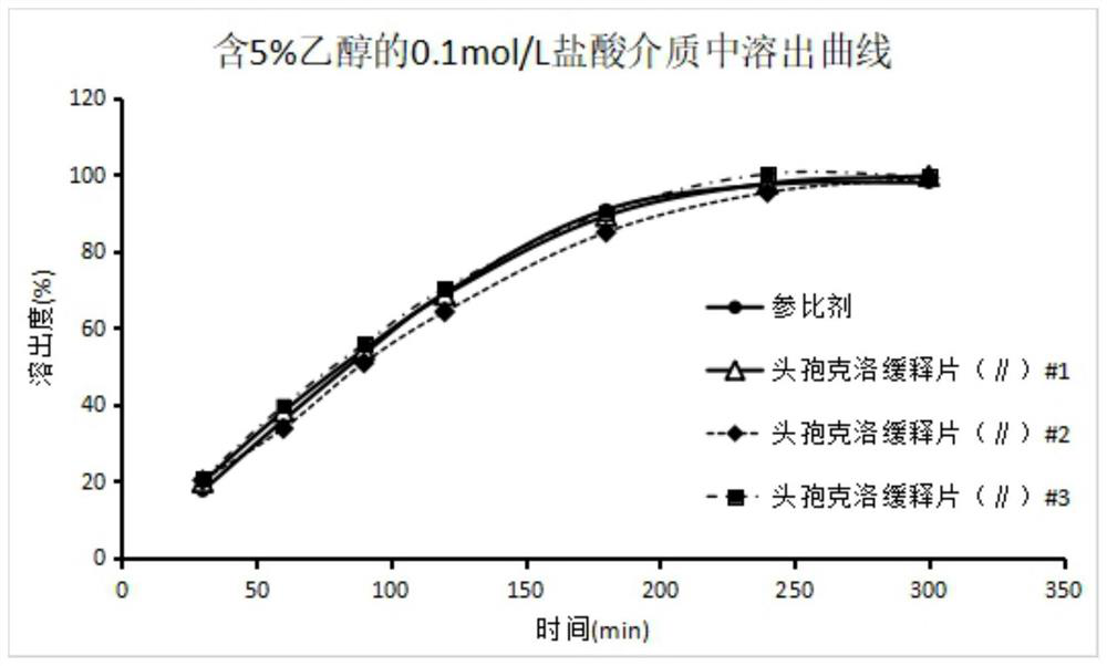 A kind of cefaclor sustained-release composition and preparation method thereof