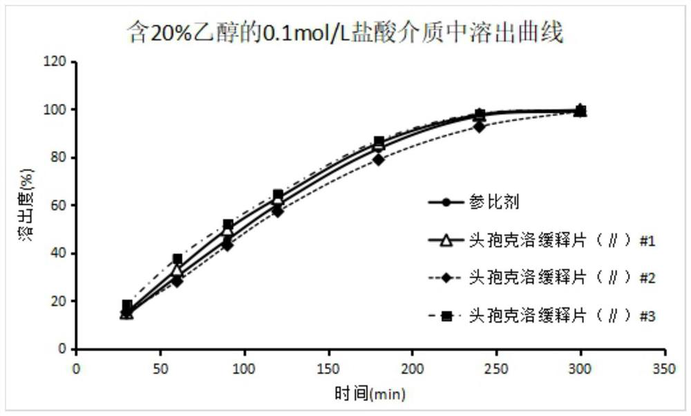 A kind of cefaclor sustained-release composition and preparation method thereof