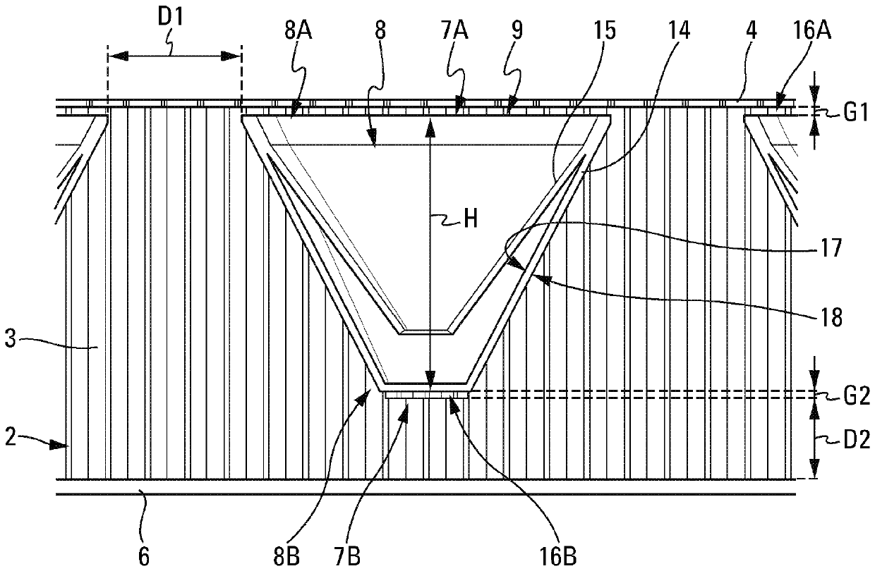 Acoustic attenuation panel for aircraft