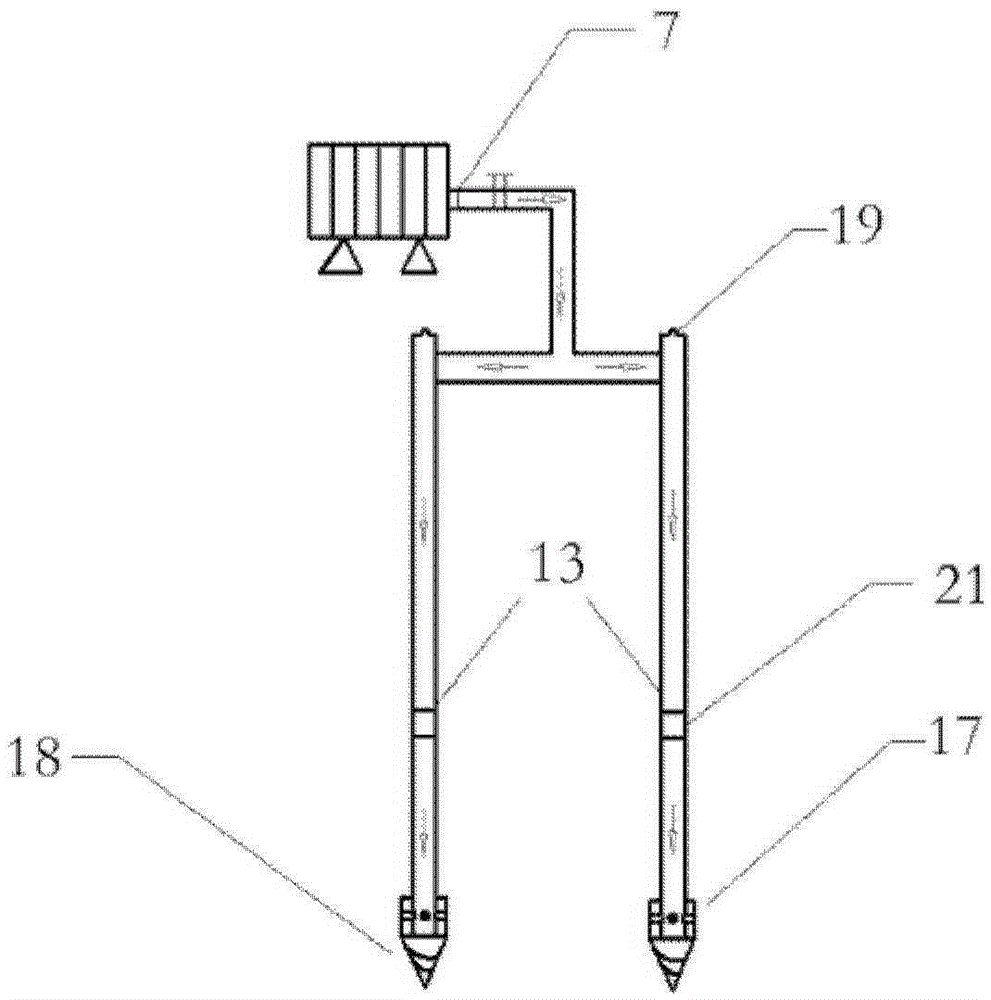 Simulating device for soil vapor extraction technique
