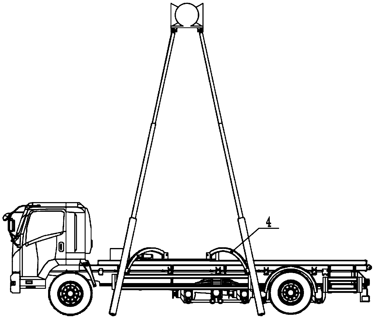 Wind-resistant lighting equipment and mobile lighting vehicle