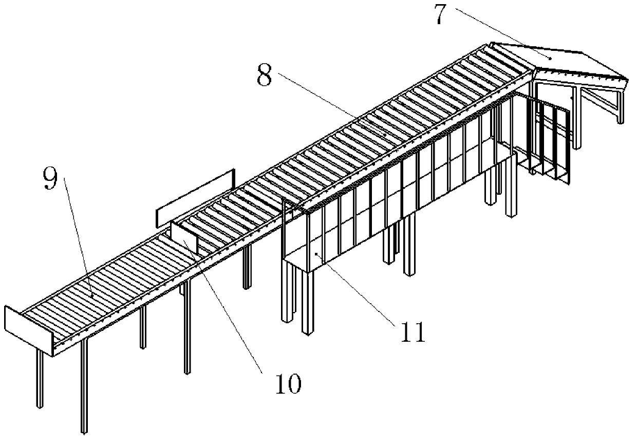 Crude tobacco bale automatic basket filling system