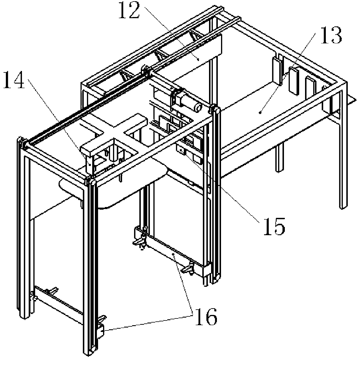 Crude tobacco bale automatic basket filling system