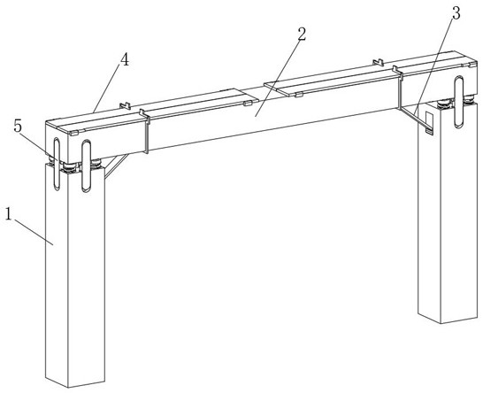 A load-bearing device that changes the supporting force of the steel skeleton of a deep foundation pit according to the amount of soil covering