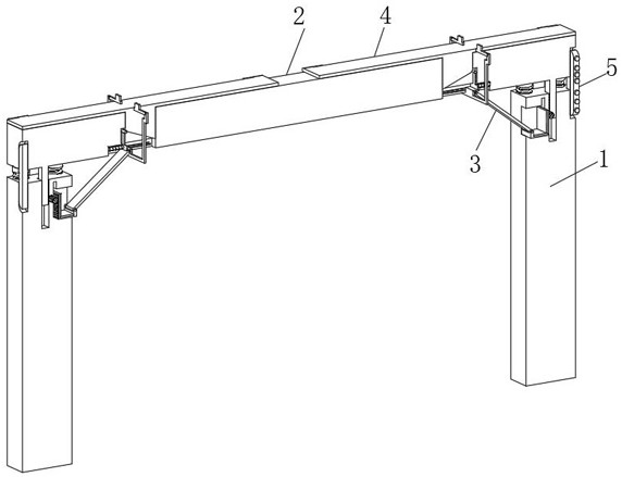 A load-bearing device that changes the supporting force of the steel skeleton of a deep foundation pit according to the amount of soil covering