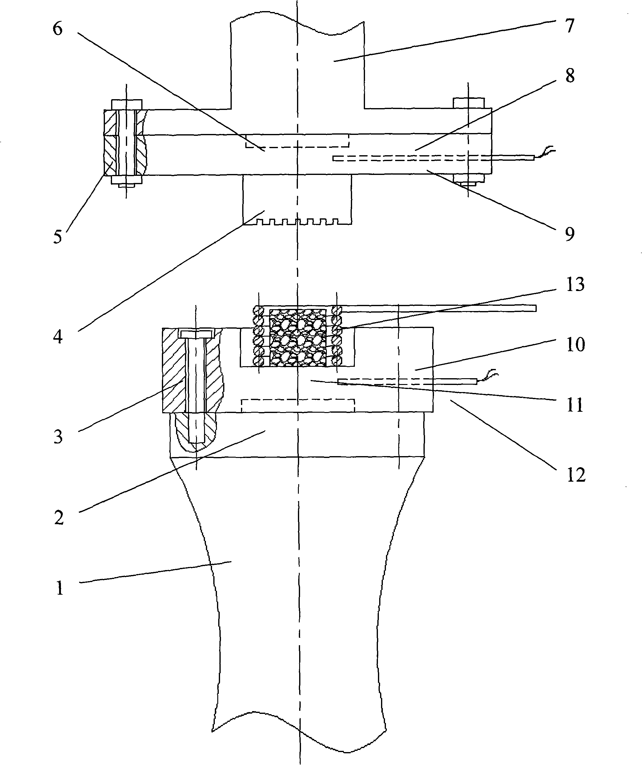 Method for device for forming metal micro-thixotropy in semi-solid state assistant by supersonic vibration