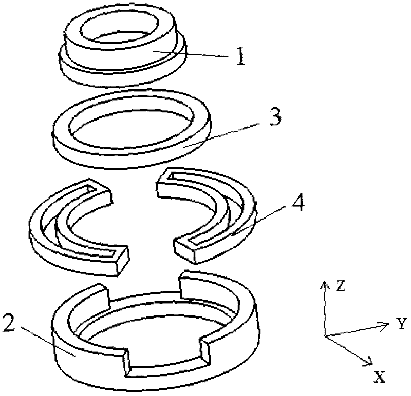 Axial magnetic bearing