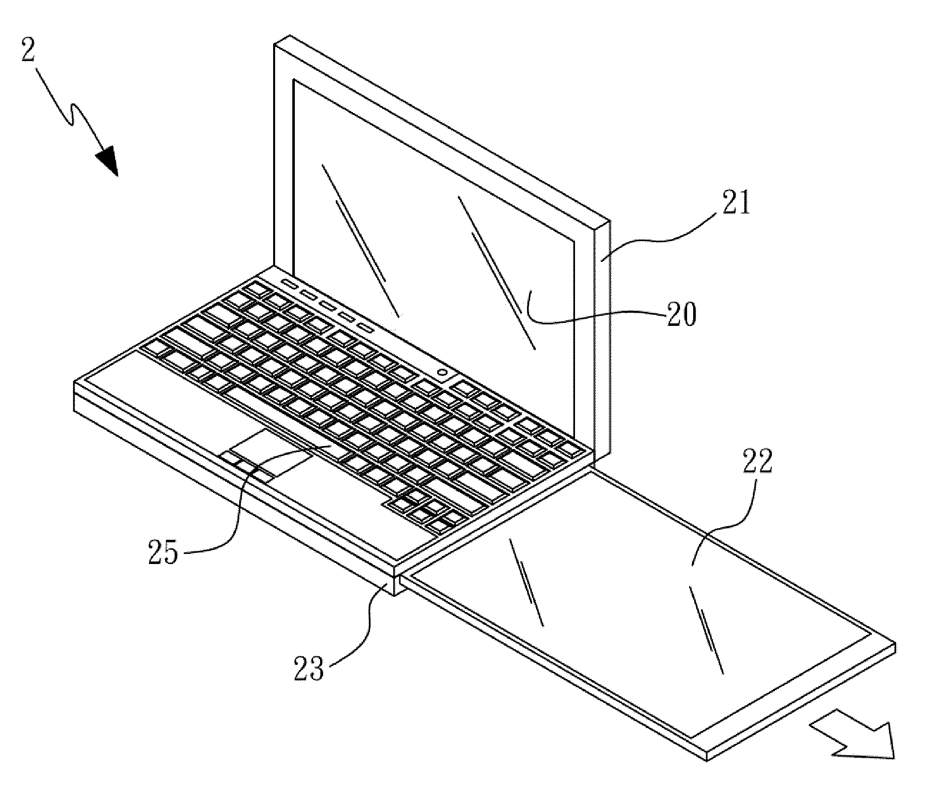 Mobile device with multiple display screens