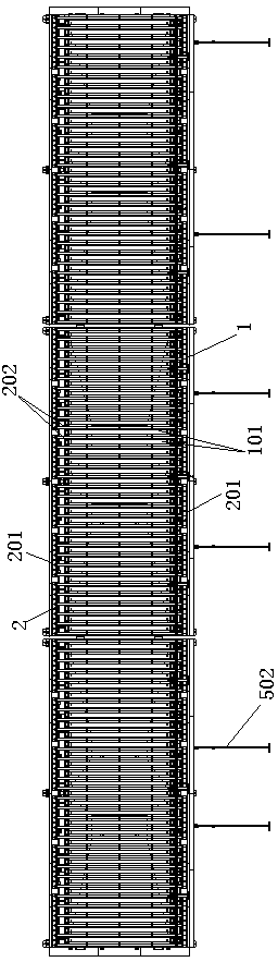 Rolling bed device with lifting anvil bed