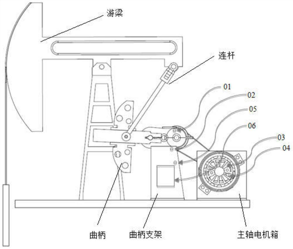 Beam-pumping unit crank position detection system and method