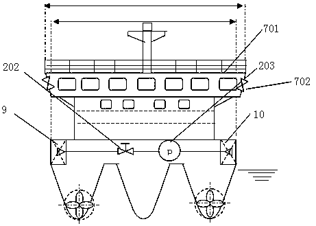 A multi-hull polar sailing vessel