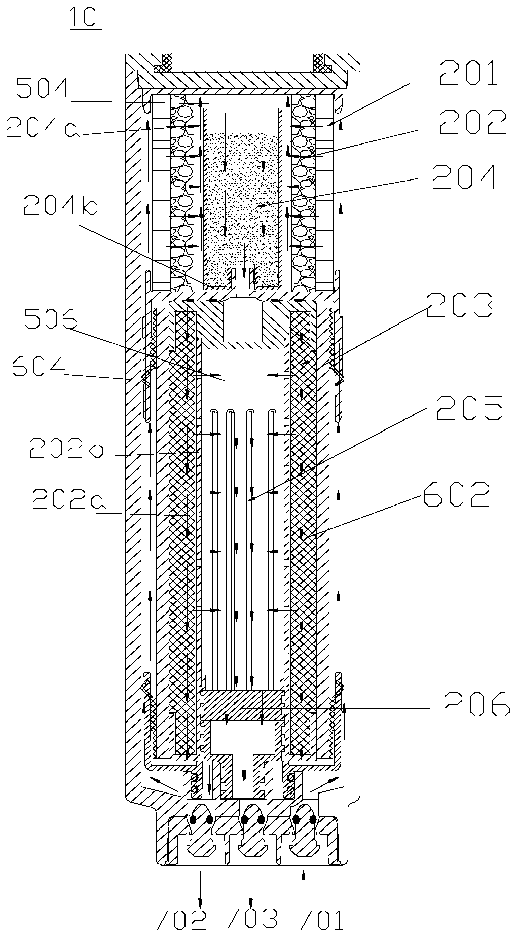Composite filter core assembly and water purification system