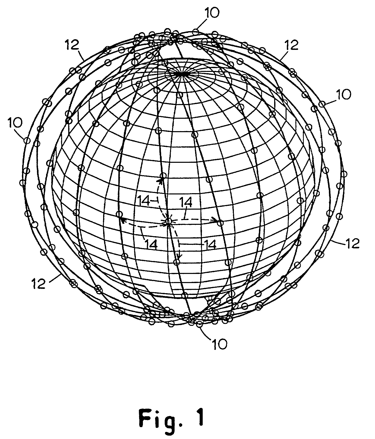 Satellite communication system using linear cell tracking