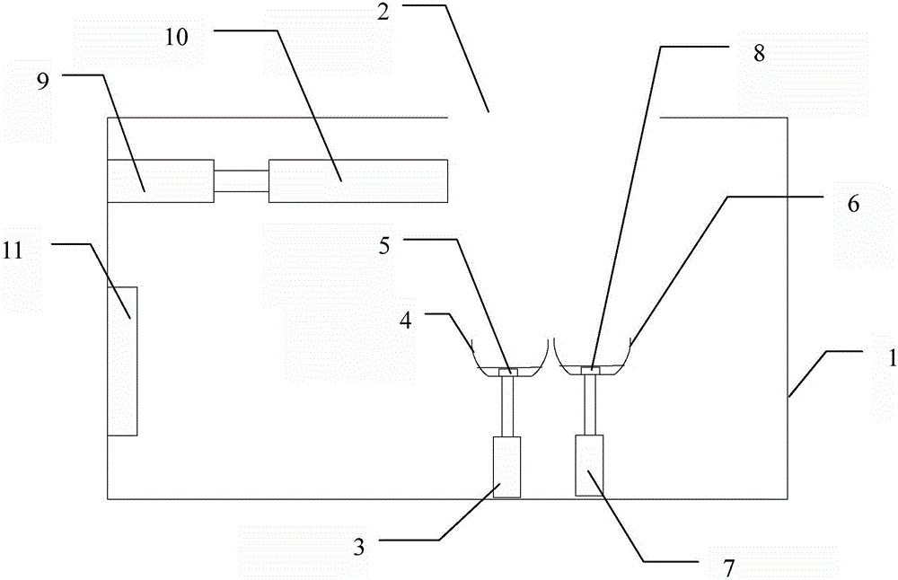 Pet feeding device capable of achieving feeding of wet feed and feeding of dry feed simultaneously