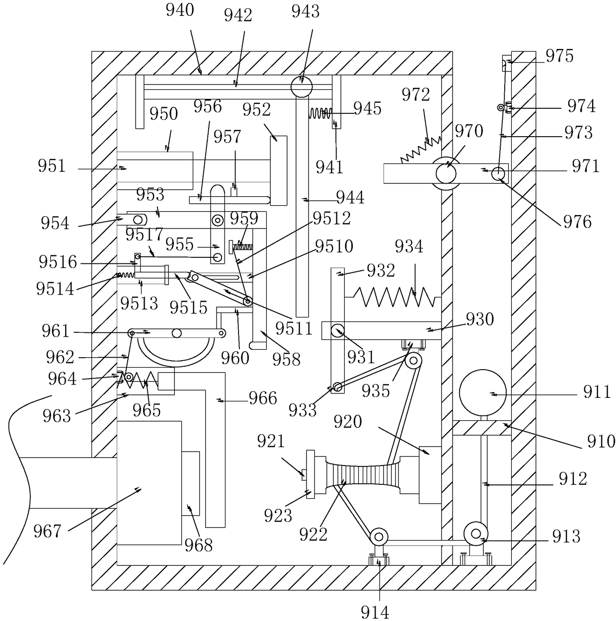 Tunnel construction wastewater cyclic utilization device