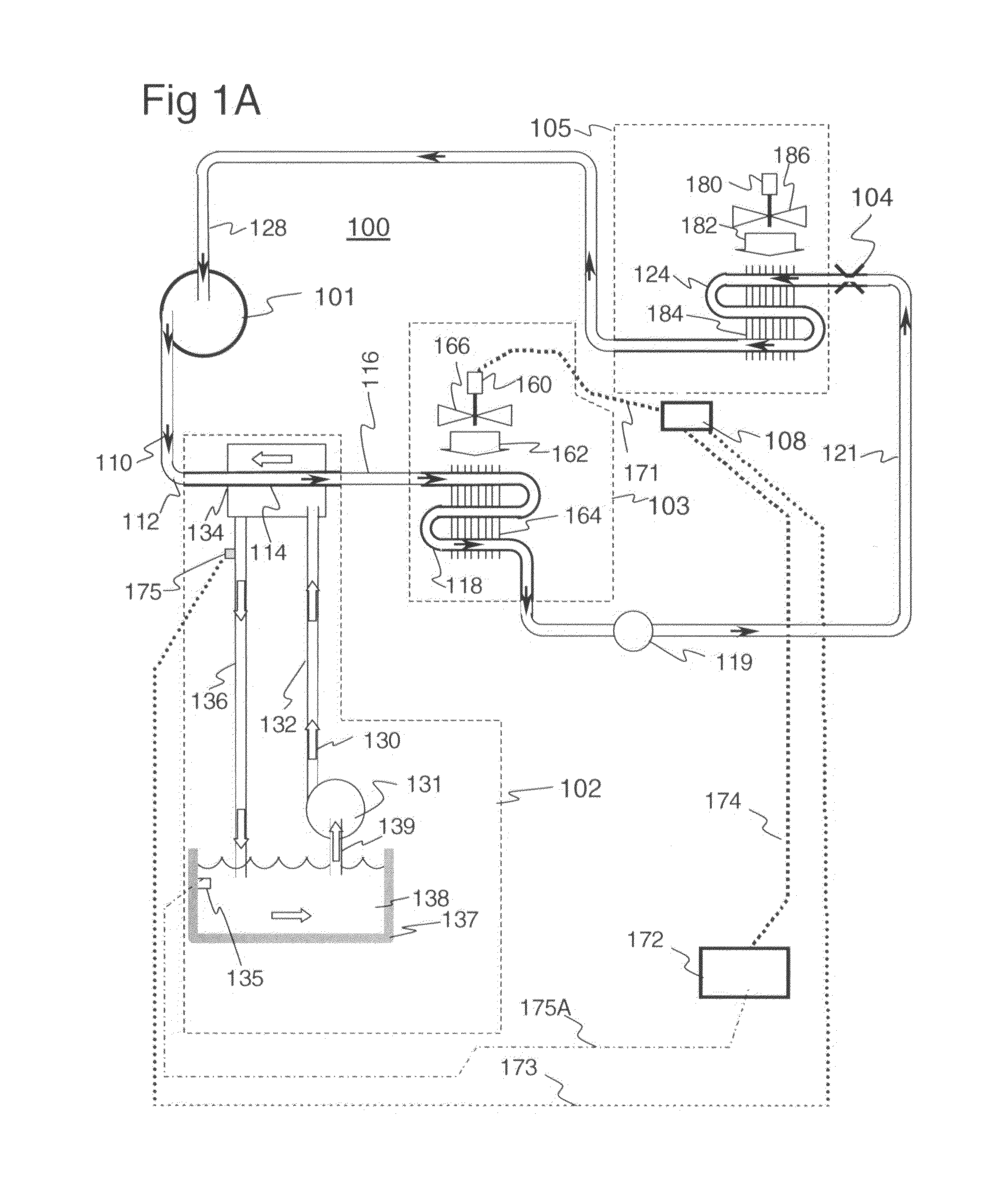 System for controlled fluid heating using air conditioning waste heat