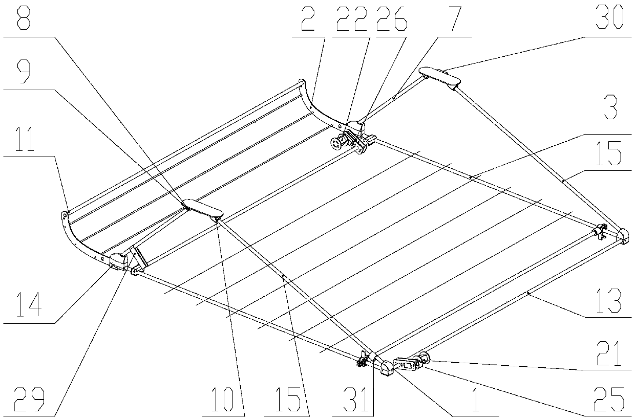 Field crop canopy landing device and method suitable for fixed-wing unmanned aerial vehicles