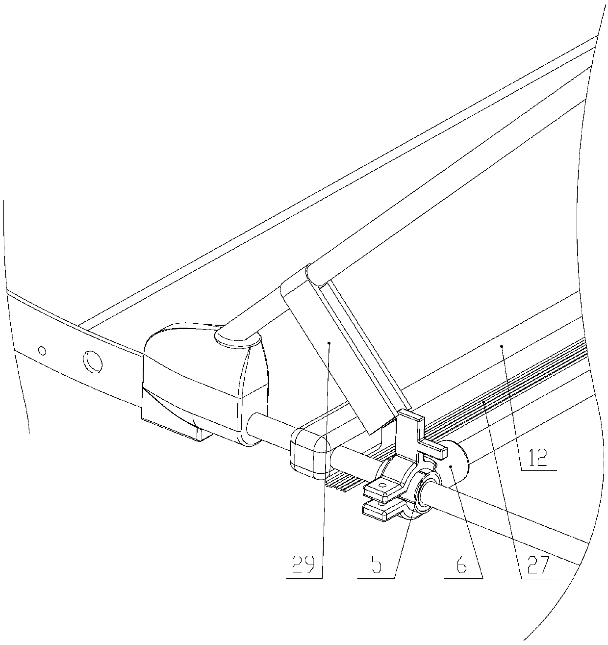 Field crop canopy landing device and method suitable for fixed-wing unmanned aerial vehicles