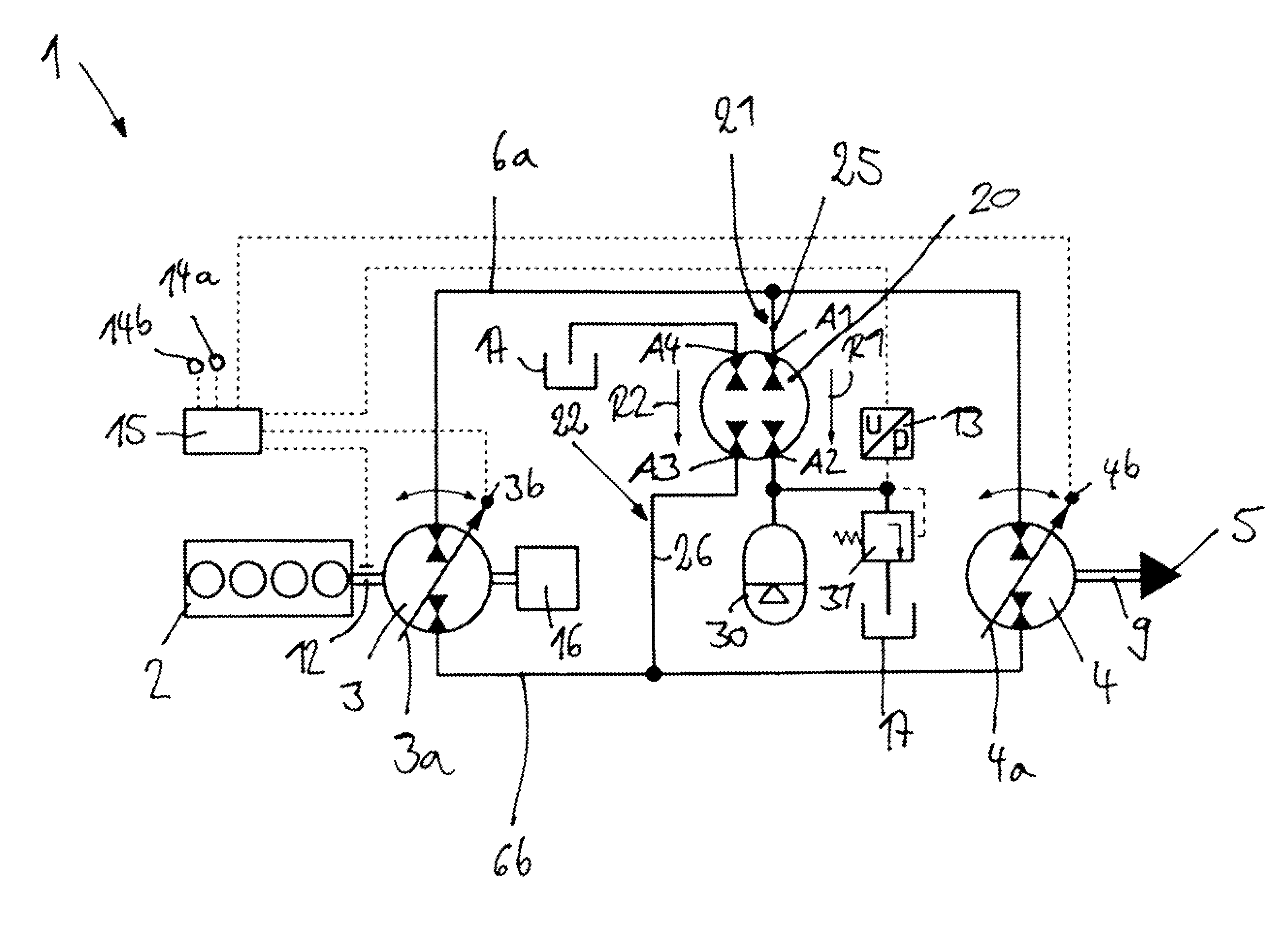 Hydrostatic Drive System In A Closed Circuit