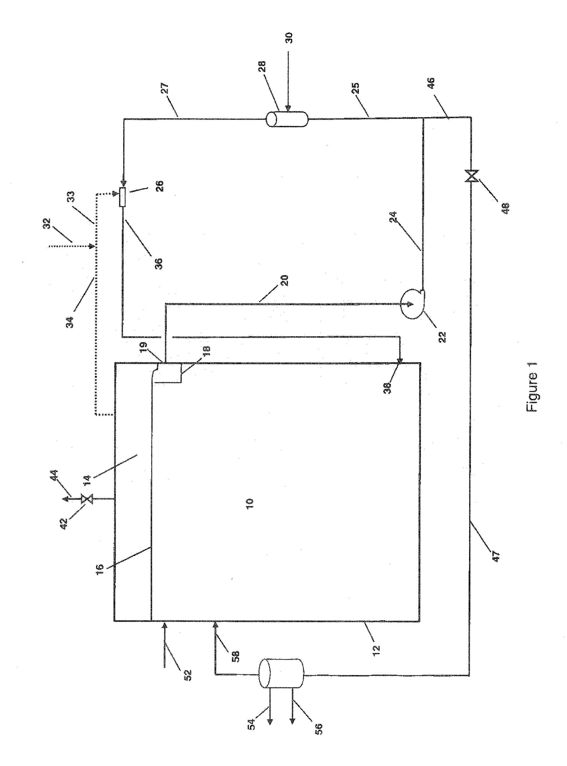 Method for Injecting a Feed Gas Stream into a Vertically Extended Column of Liquid