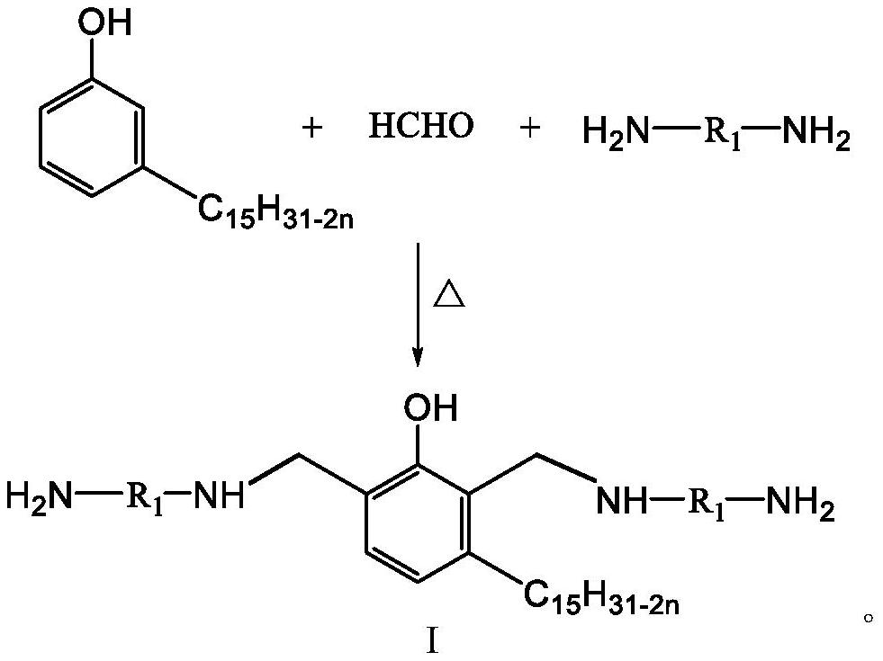 Vegetable oil-based flexible amine curing agent, preparation method thereof and vegetable oil-based tough epoxy resin