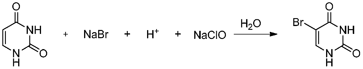 A kind of preparation method of 5-bromouracil