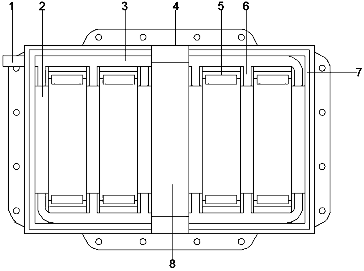Heat dissipation structure of power battery pack of new energy vehicle