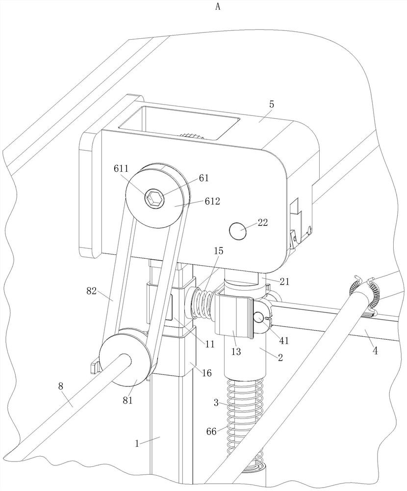 Shrinkage turnover type intelligent cable trench support