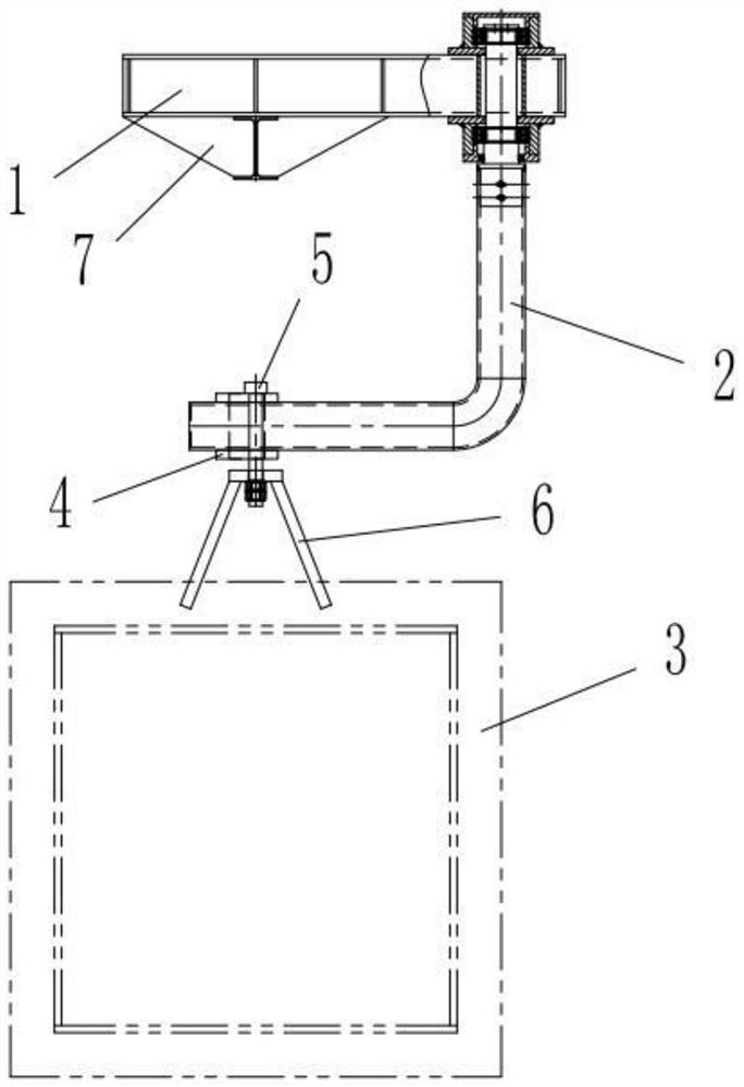 Inspection door opening and closing mechanism