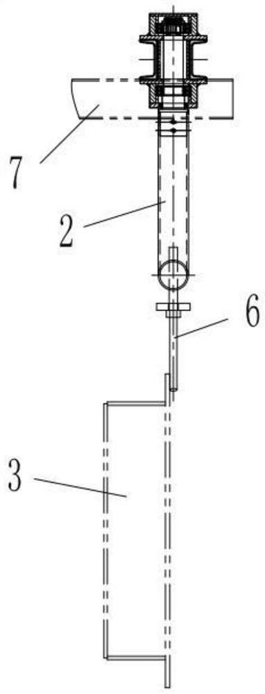 Inspection door opening and closing mechanism