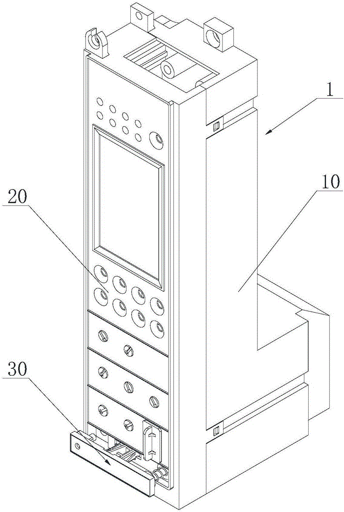 Electronic controller for circuit breaker and circuit breaker