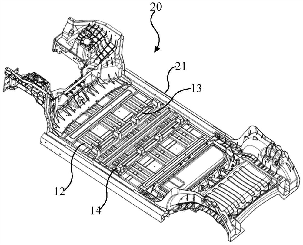 Power battery pack and vehicle body integrated structure of vehicle and vehicle